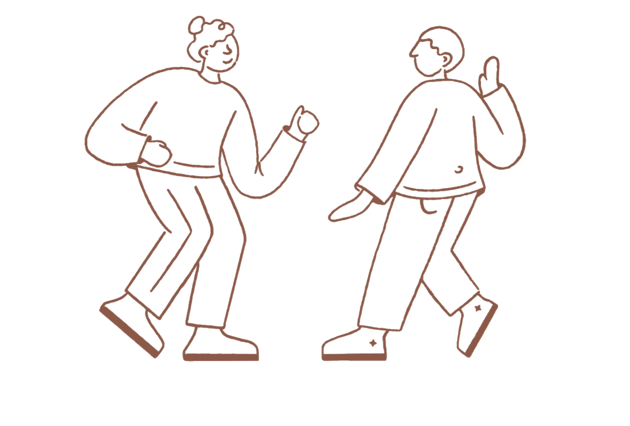 Dancing characters