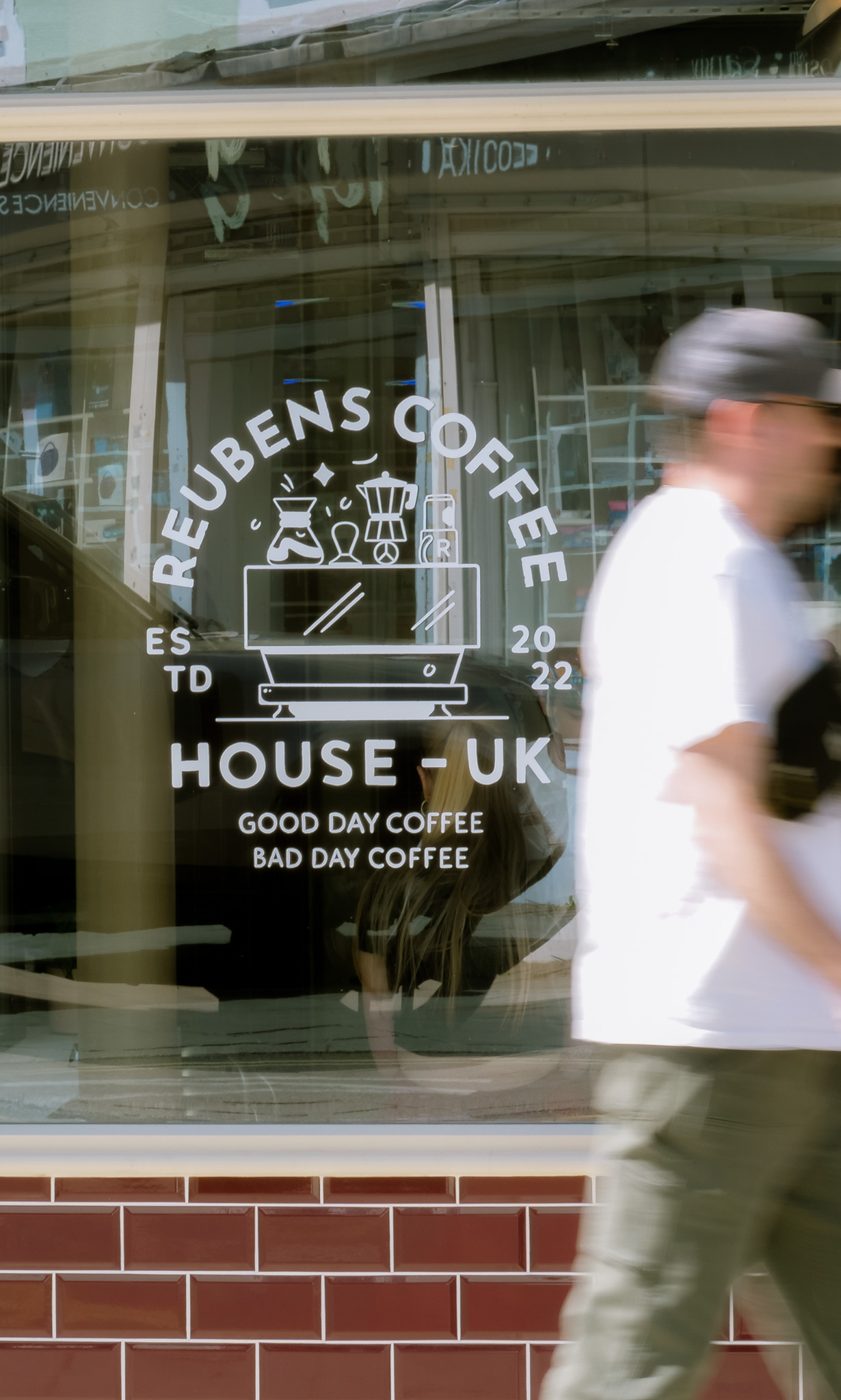 Reubens Coffee House shopfront, Holyhead
